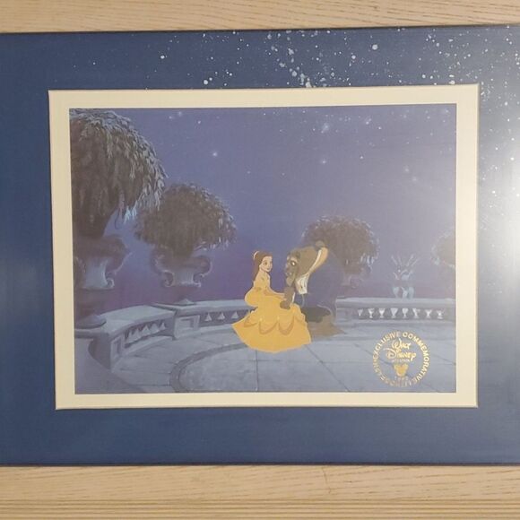 Walt Disney studios Beauty And The Beast 1992 exclusive commemorative lithograph - Picture 1 of 5
